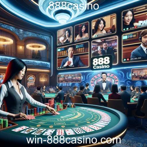 Experiência Imersiva no Cassino Ao Vivo do 888casino